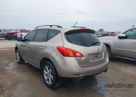 2009 Nissan Murano S z USA, uszkodzony, nr VIN JN8AZ18W19W101037